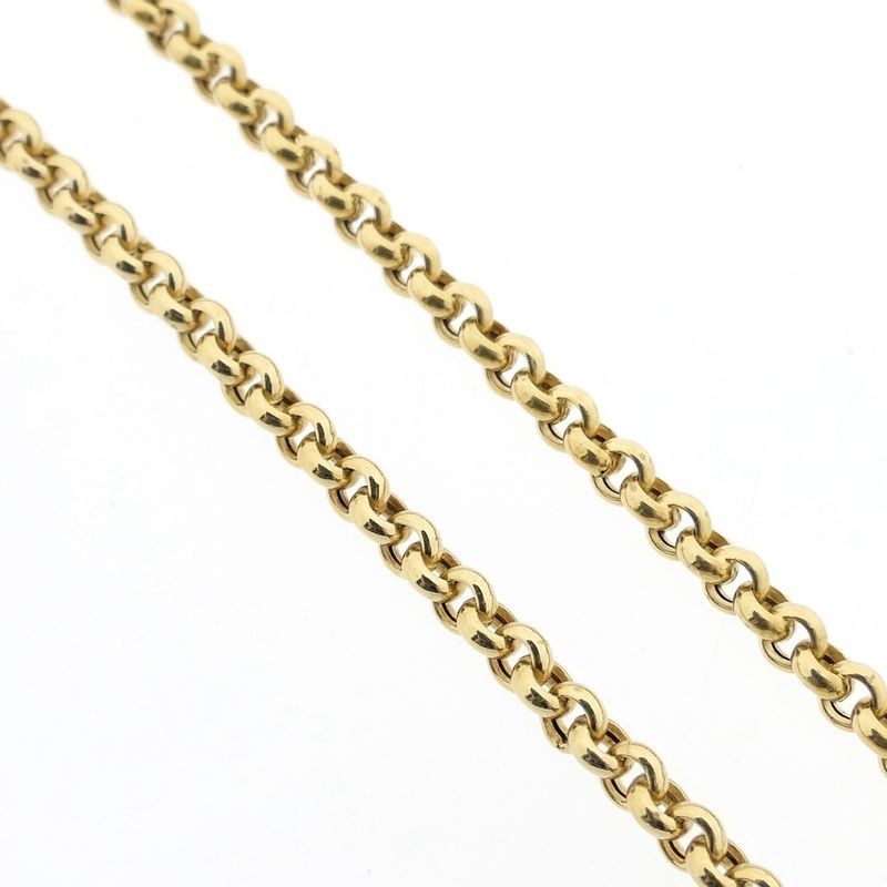 Image 4 of Gold jasseron link chain | 60.5 cm