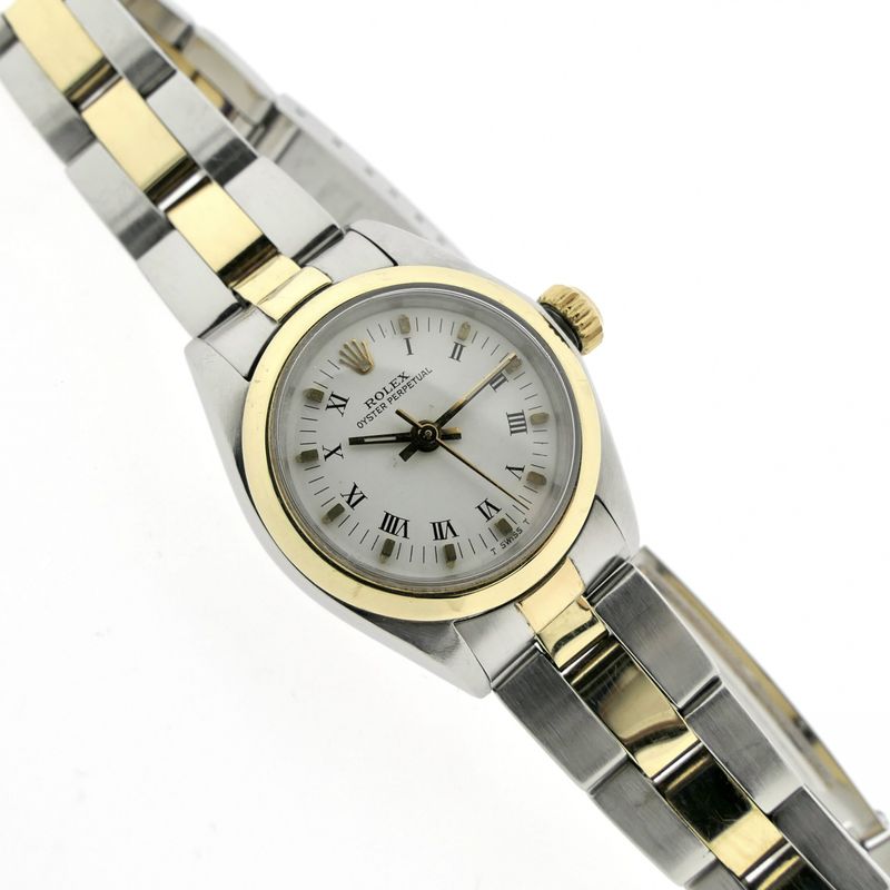 Image 18 of Rolex Oyster Perpetual 26mm 6718; Vintage gold/steel ladies' watch