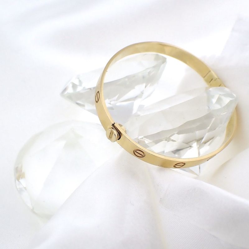 Image 3 of Gold slave bracelet | Ø 59mm