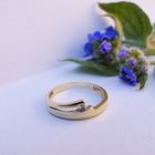 Image 2 of Gold ring with zirconia