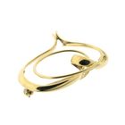 Image 2 of Golden abstract brooch