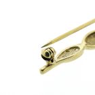 Image 9 of Gold brooch with diamonds; 0.06 ct.