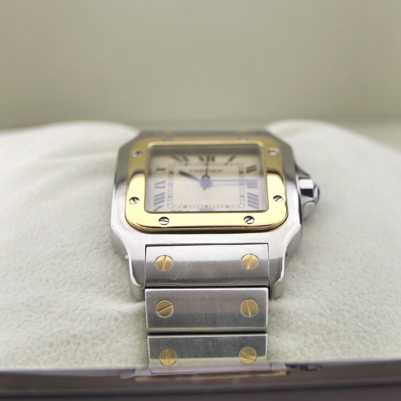 Image 19 of Cartier Santos Galbee; Gold/steel unisex watch