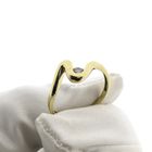 Image 7 of Gold ring with zirconia