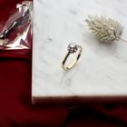 Image 2 of Two-tone gold solitaire ring with diamond | 0.25 ct.