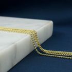 Image 2 of Long gold gourmet link necklace