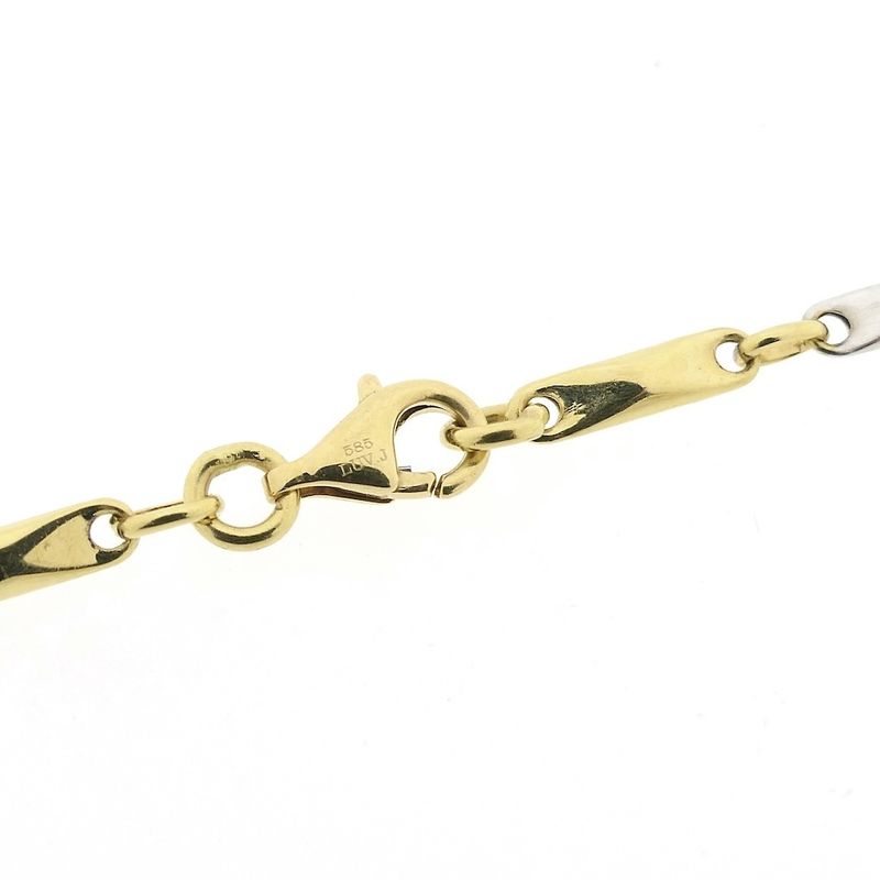 Image 4 of Two-tone gold link chain | 65 cm