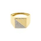 Image 3 of Bicolor Gold Signet Ring