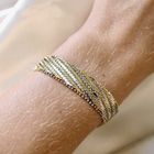 Image 8 of Two-tone gold fantasy link bracelet