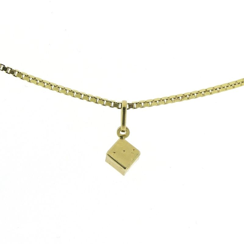 Image 3 of Gold pendant of a dice