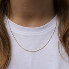 Image 8 of Gold gourmet link chain | 50 cm