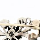 Image 4 of Silver brooch set with rose-cut diamonds