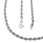 Image 1 of Solid silver twisted long necklace | 91 cm