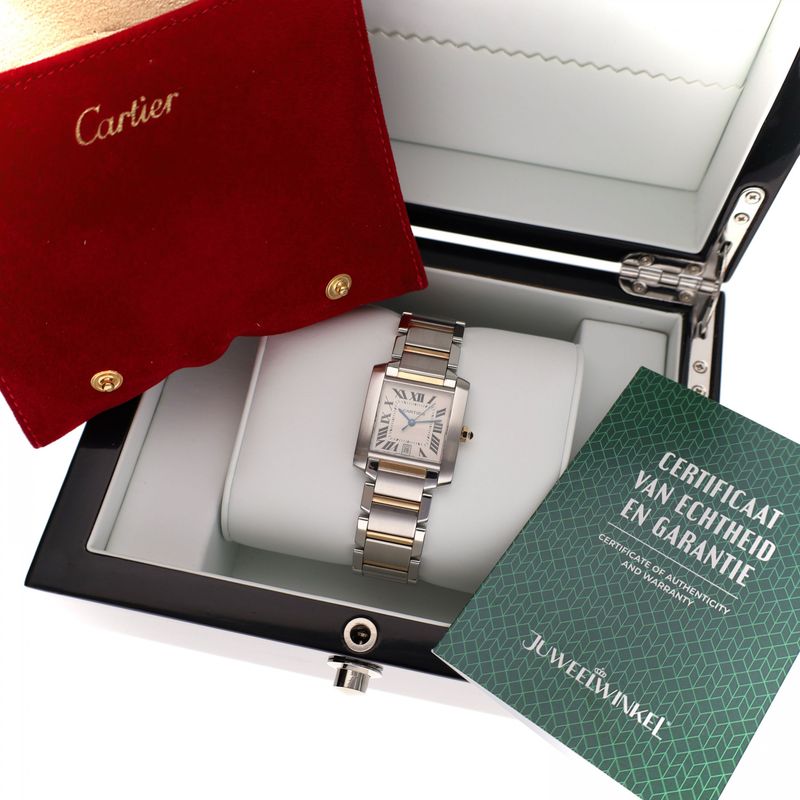 Afbeelding 14 van Cartier Tank Française 2302 W51005Q4; Automatisch Horloge
