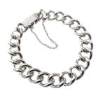 Image 3 of Robust silver gourmet link bracelet