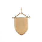 Image 5 of Gold pendant of a family crest flag with French lilies