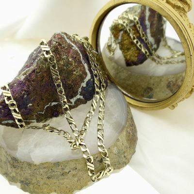 Image 2 of Gold infinity link necklace | 58.5 cm