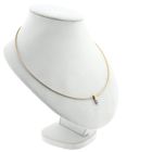 Image 3 of Bicolor Gold Omega Link Necklace with Pendant; Dancangelo