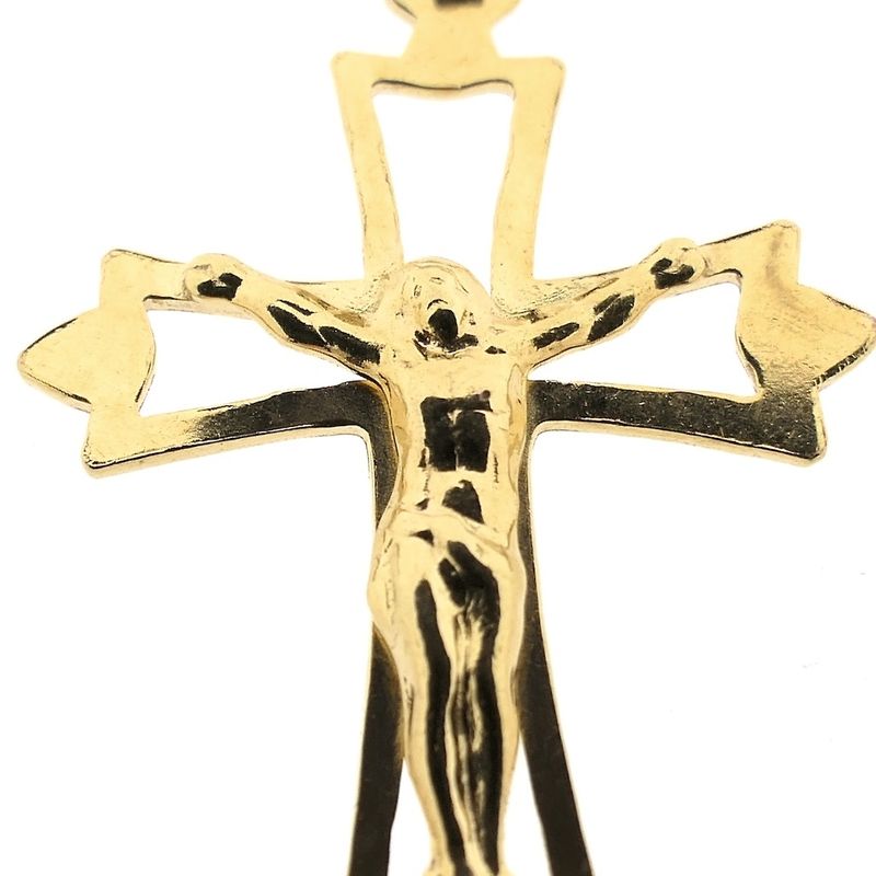 Image 9 of Gold pendant of a cross with corpus