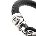 Image 8 of Silver leather Buddha to Buddha bracelet | 20 cm