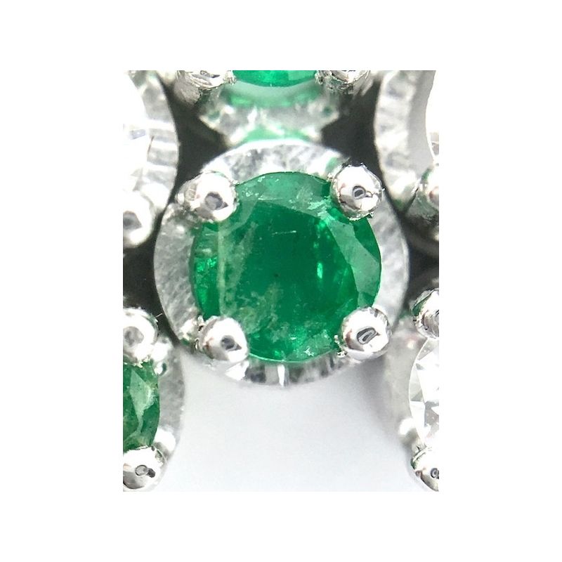 Image 55 of Exclusive white gold bracelet with emerald and diamond; 7.40 ct. + IGI Certificate