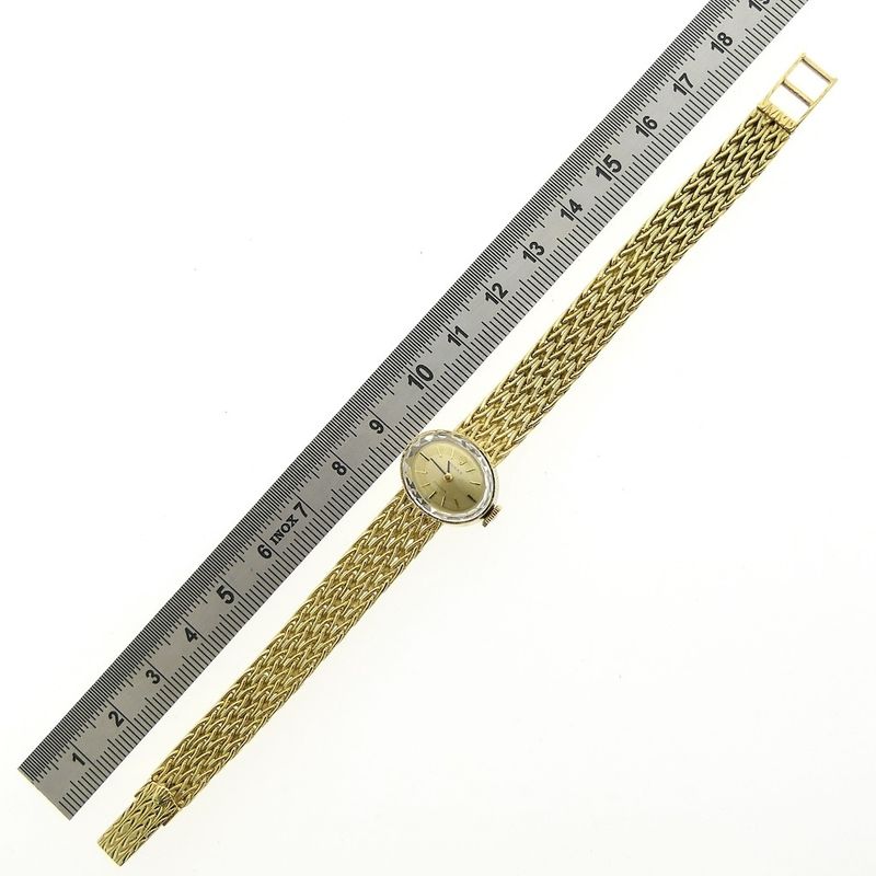 Image 16 of Rolex Precision; 18k gold ladies watch