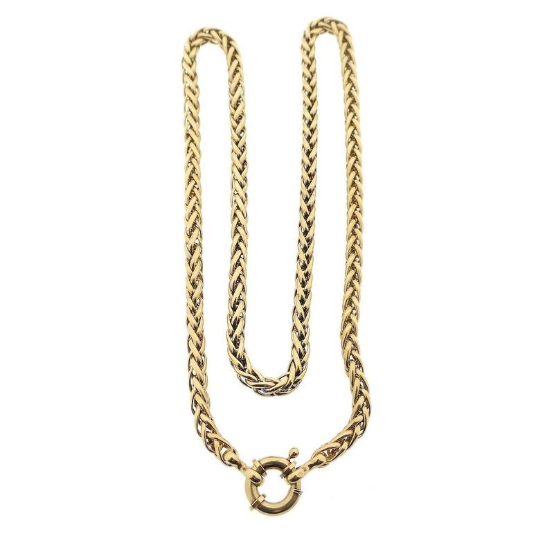 Image 6 of Gold foxtail link necklace