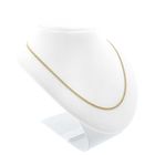 Image 5 of Gold thin gourmet link necklace | 46 cm