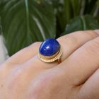 Image 1 of Vintage gold ring with Lapis Lazuli