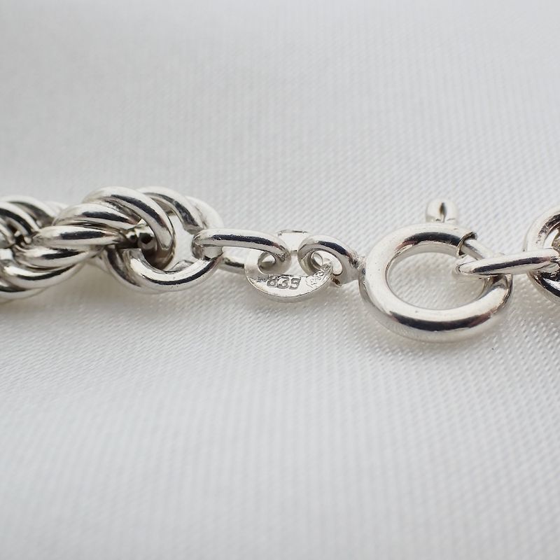 Image 8 of Silver twisted link chain | 42.5 cm