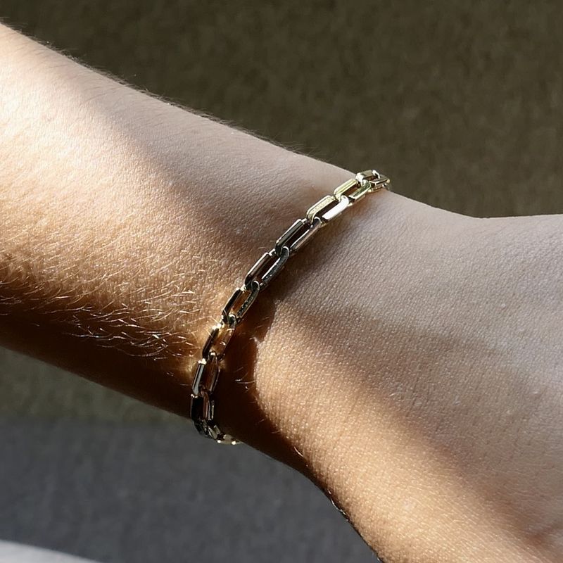 Image 8 of Two-tone gold fantasy link bracelet