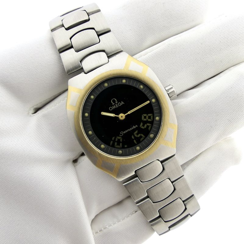 Image 5 of Omega Seamaster Polaris Multifunction 386.0822; Vintage analoog/digitaal horloge