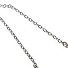 Image 7 of Silver anchor link chain with fixed pendant