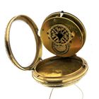Image 5 of Antique 14k gold pocket watch; Verge Fusee escapement