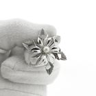 Image 9 of 8 Ct. floral brooch with pearl