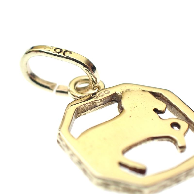 Image 4 of Gold zodiac sign pendant; Aries