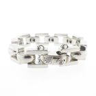 Image 1 of Silver Buddha to Buddha bracelet; Batul | 19 cm