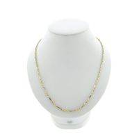 Two-tone gold Figarope necklace; Cento group