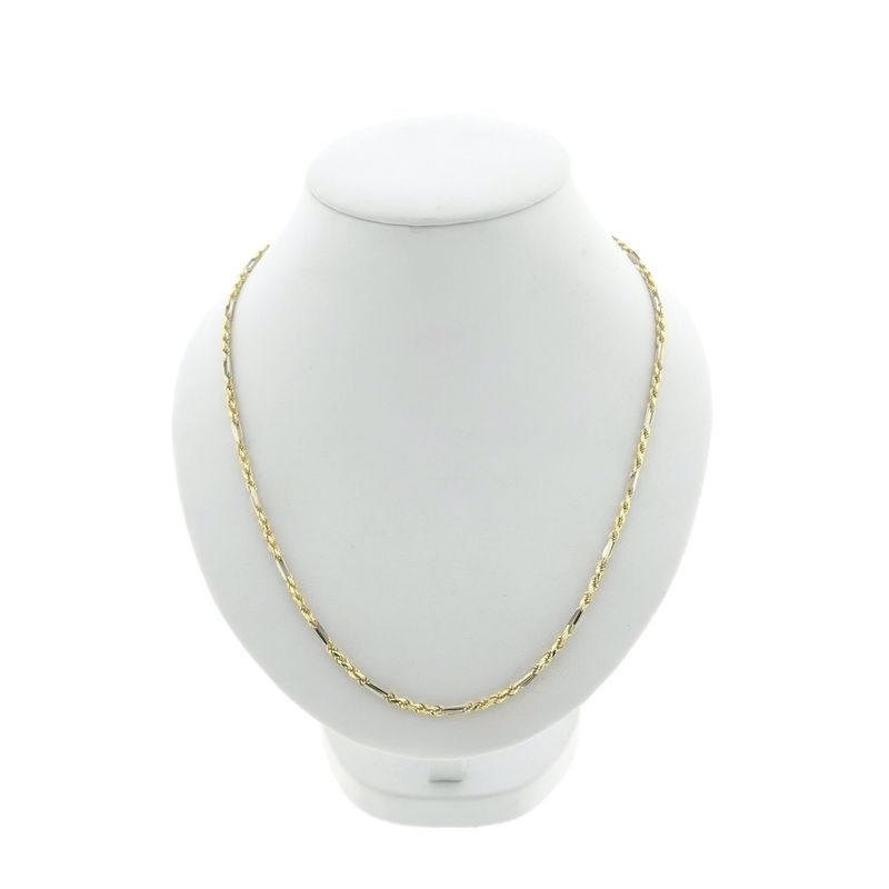 Image 1 of Two-tone gold Figarope necklace; Cento group
