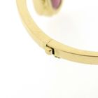 Image 7 of 18-karat gold fantasy/bangle bracelet with pink tourmaline; Petit dor | Ø 65 mm