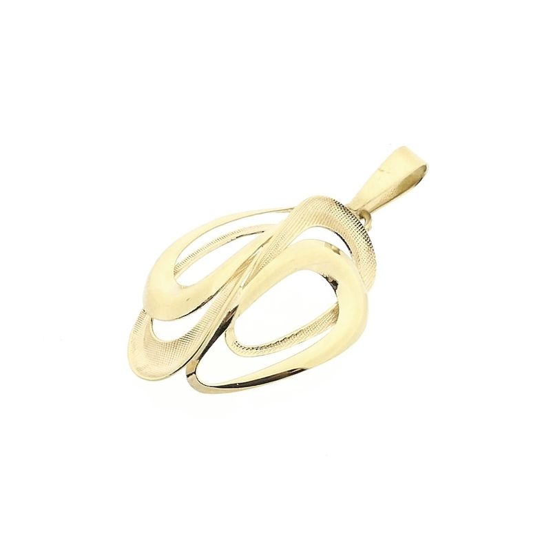 Image 7 of Golden abstract pendant