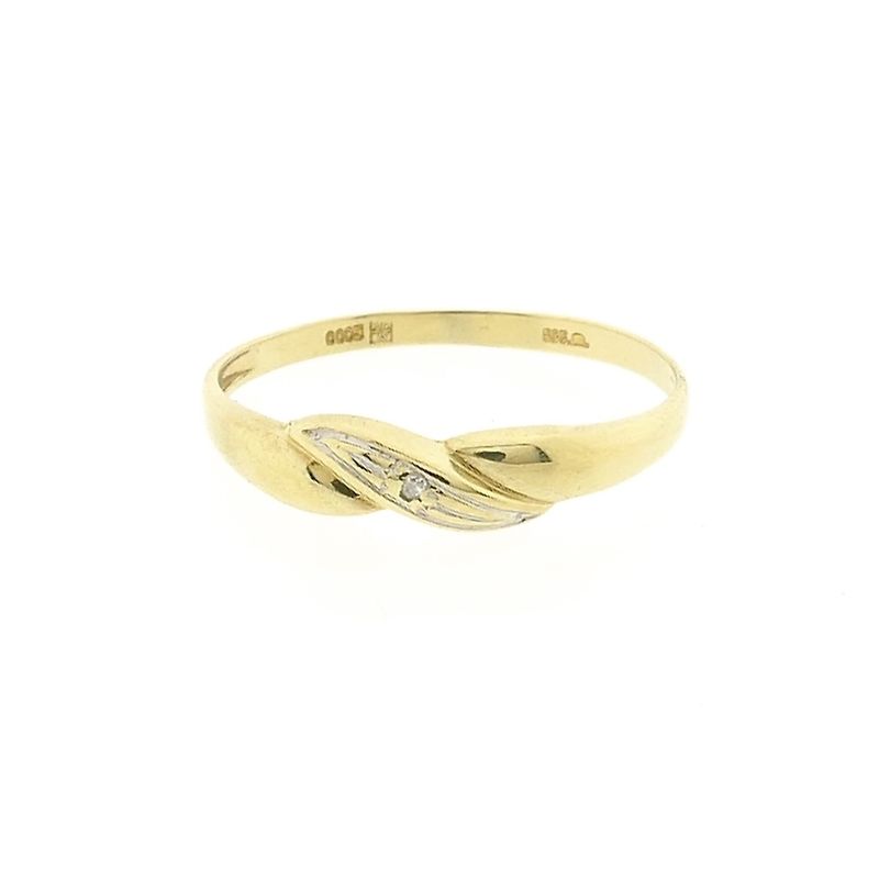 Image 3 of Gold ring with diamond | 0.005 ct.