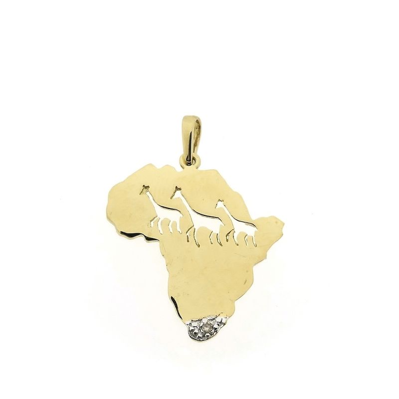 Image 1 of 9 carat African pendant with diamond