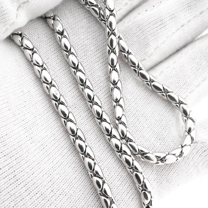 Afbeelding 8 van Witgouden cardano schakelketting