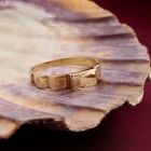 Image 2 of Gold men's ring with engravings