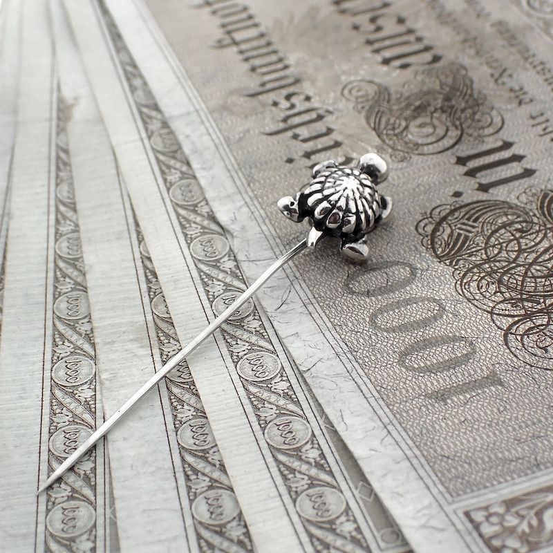 Image 4 of Silver brooch pin | Turtle