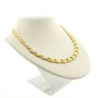 Image 3 of 22 carat bicolor gold fantasy link necklace