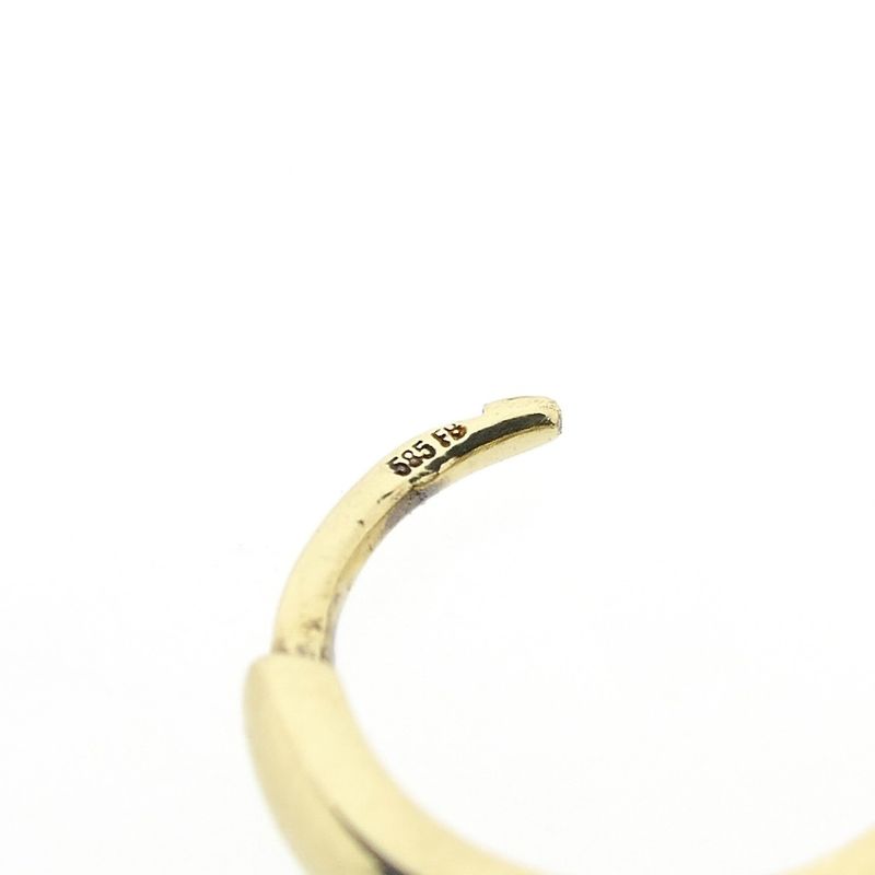 Image 12 of Two-tone gold hoop earrings | Ø 14.5 mm