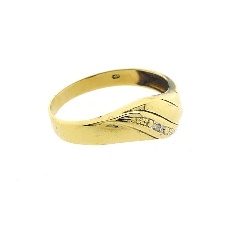 Image 6 of Gold ring with diamond | 0.005 ct.