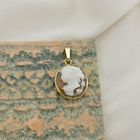 Image 2 of Gold pendant with cameo